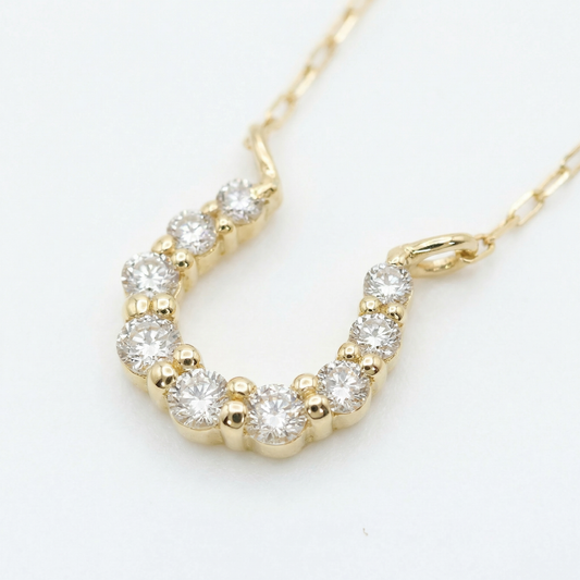 ホースシューラインネックレス|K18 ネックレス