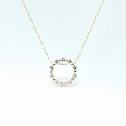 ラウンドラインネックレス