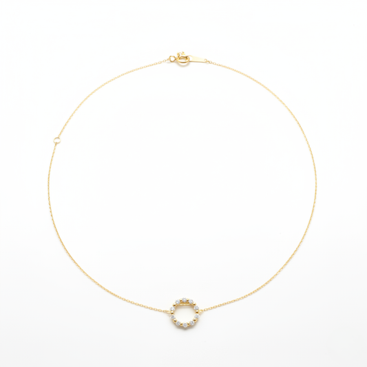 ラウンドラインネックレス