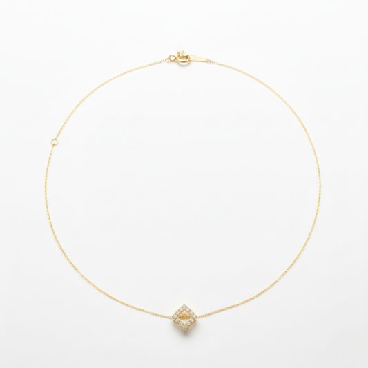 ダイヤラインネックレス｜K18 ネックレス