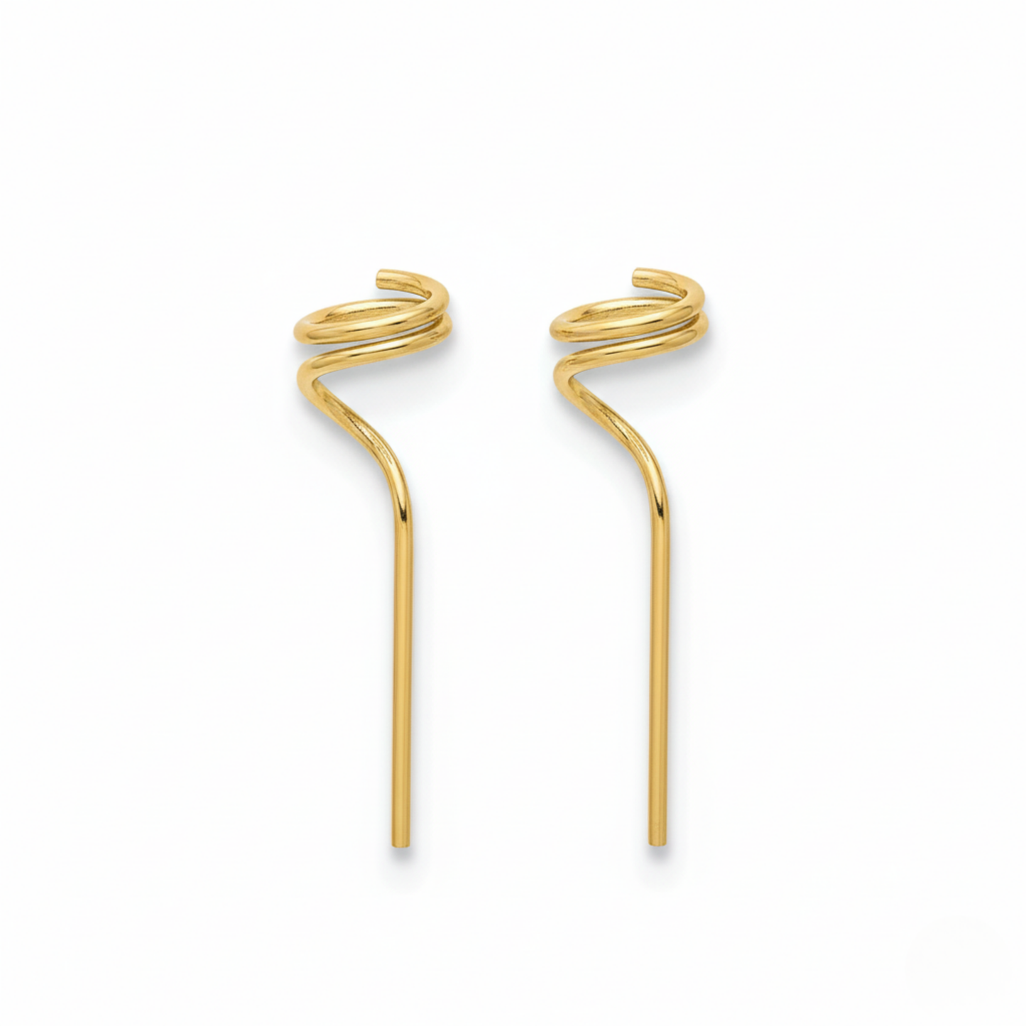 スパイラルライン ピアス