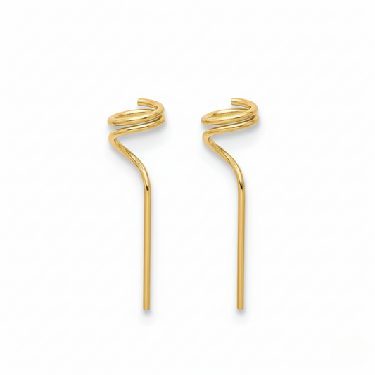 スパイラルライン ピアス