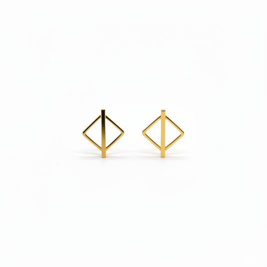 ジオメトリックライン ピアス